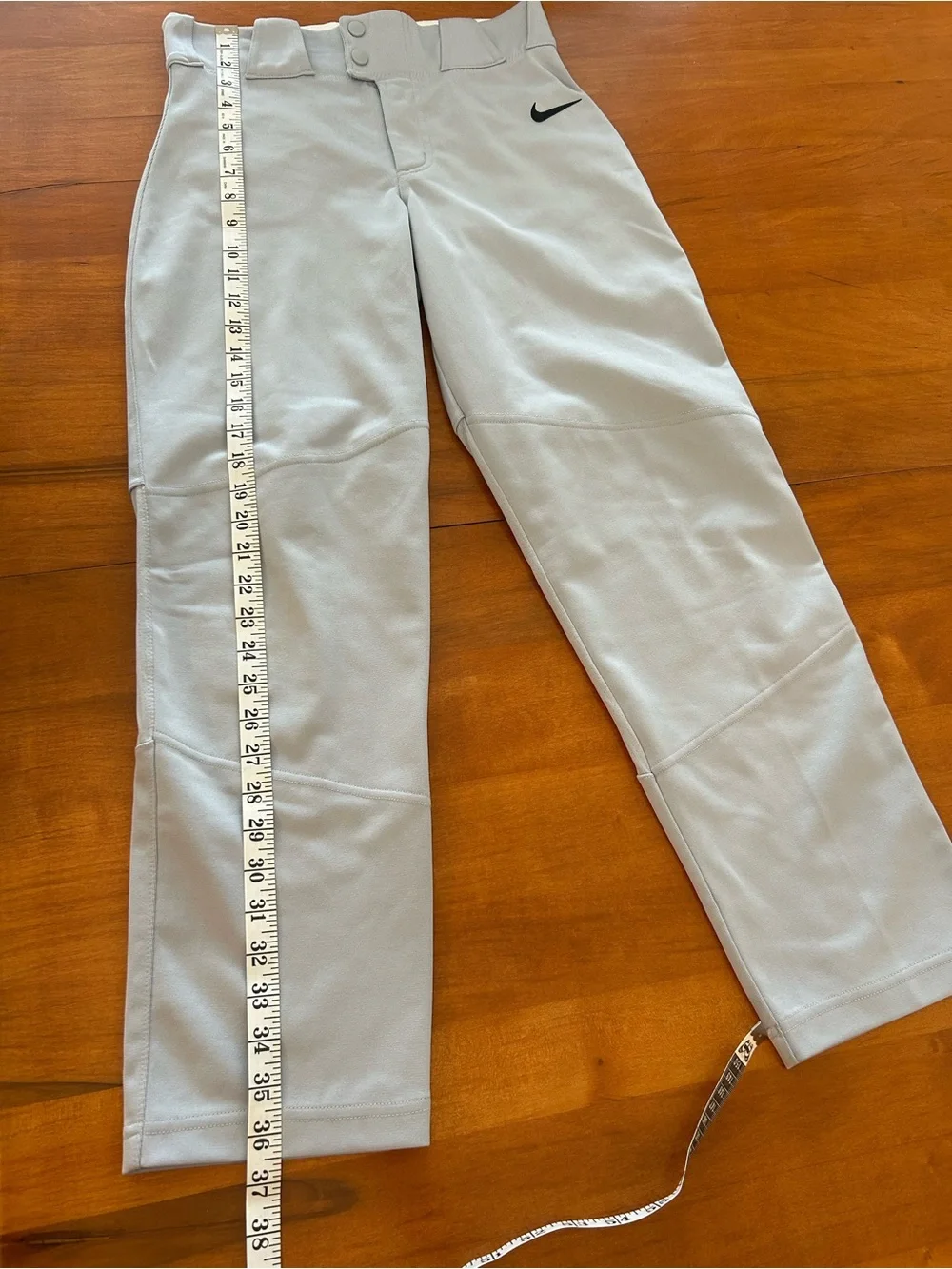 Nike Team Youth XL Baseball Pants Gray Athletic Uniform Reinforced Knees